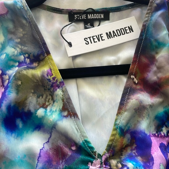 NWT STEVE MADDEN RUCHED MIDI DRESS - Picture 2 of 8